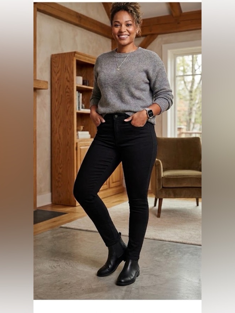 NWT Old Navy Black Women’s Skinny Jeans with Slimming Waistband